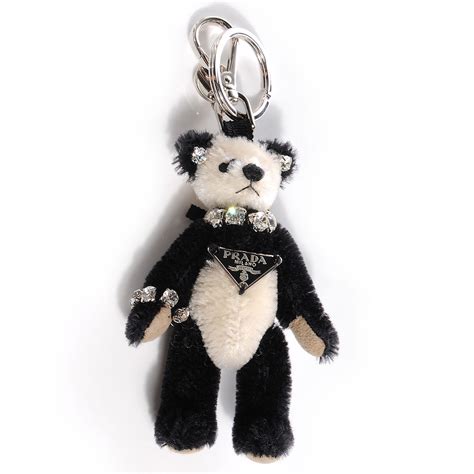 fake prada keyring|prada teddy bear keychain.